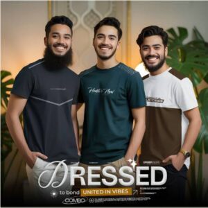 Premium Spandex T-Shirt Combo 3Pcs